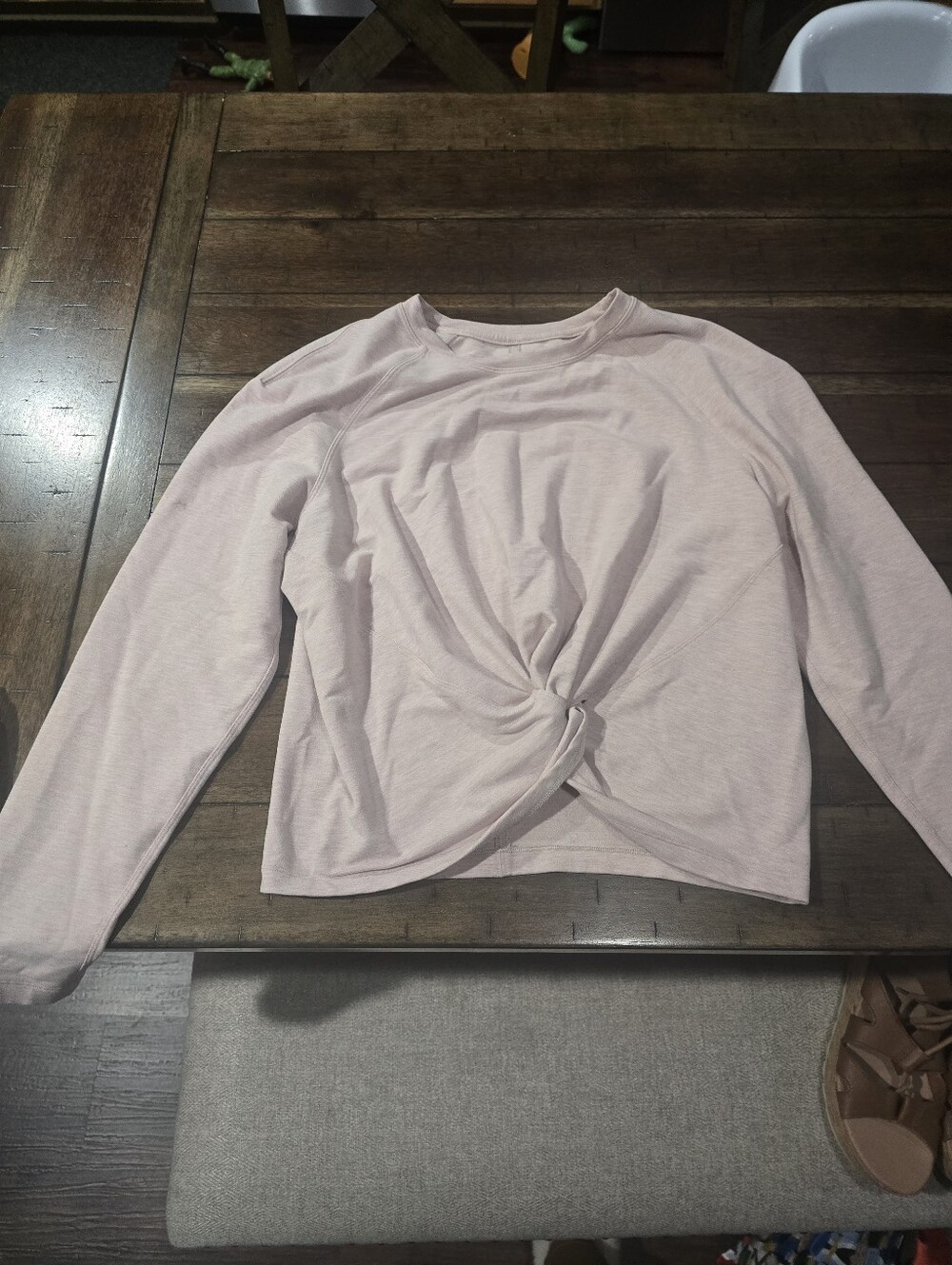Lululemon Twist-Front Long Sleeve Women's Top - Light Blush